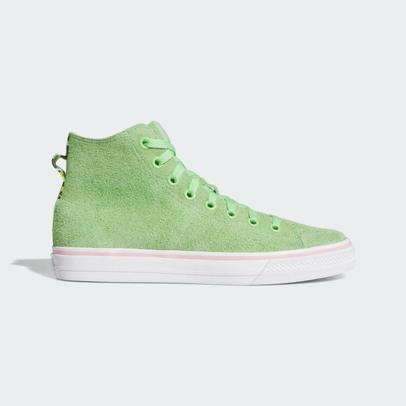 Adidas Na-Kel Smith Mens Nizza Hi RF Sneakers Size 8 Spring Green Pins EF1032 - Picture 4 of 13